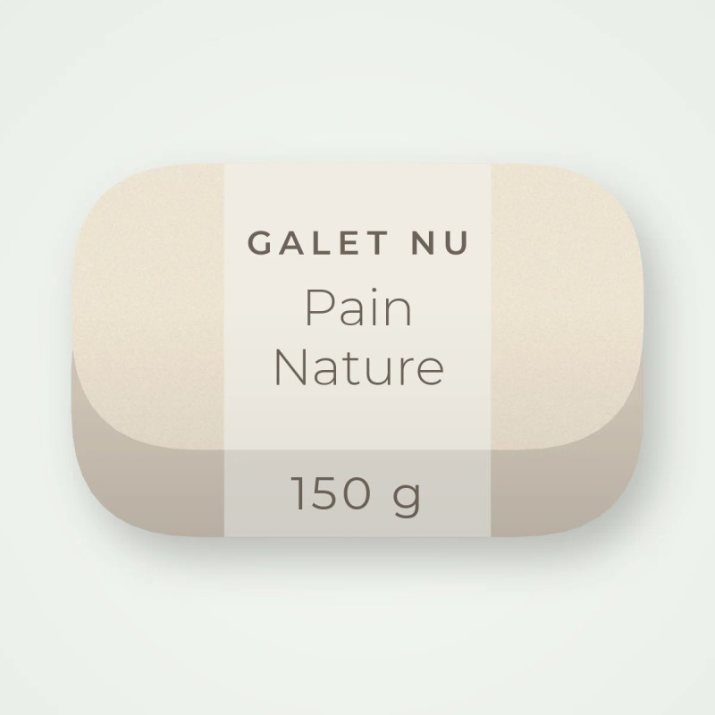Savon Pain Nature à l'huile d'avocat – Galet Nu, pain 150 g