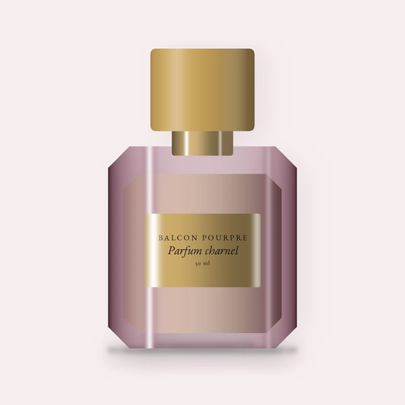 Parfum charnel au ciste labdanum pour femme – Balcon Pourpre, flacon 50 ml