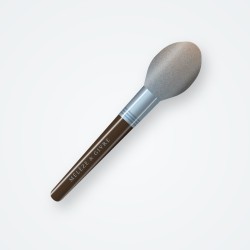 Brosse demi-ronde en bois d'olivier – Mélèze & Givre, vue de face