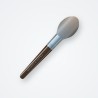 Brosse demi-ronde en bois d'olivier – Mélèze & Givre, vue de face