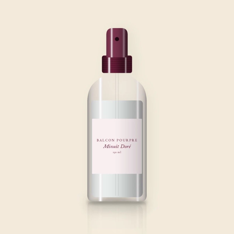 Brume Minuit Doré douce – Balcon Pourpre, flacon spray 150 ml