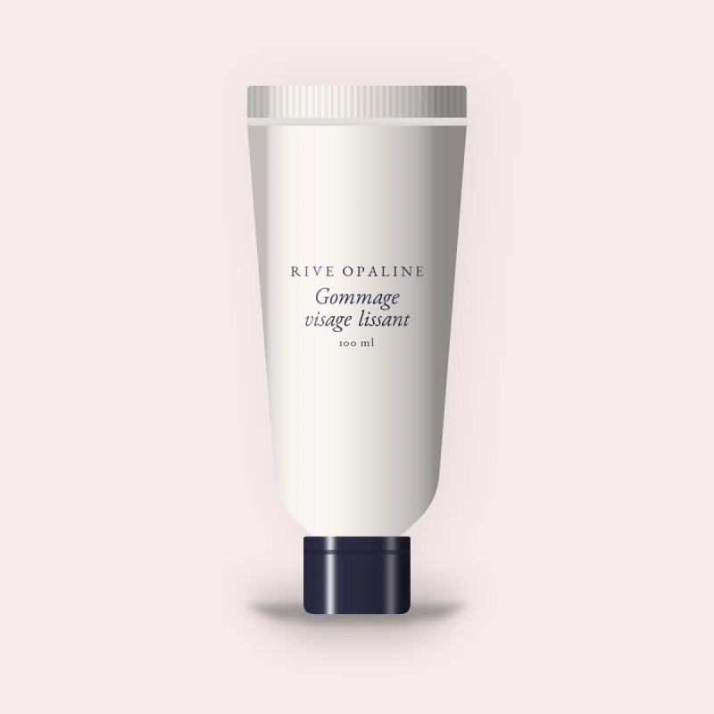 Gommage visage lissant à l'argile blanche – Rive Opaline, tube 100 ml