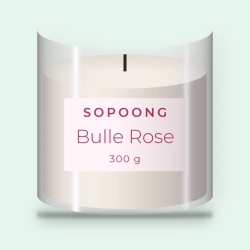 Bougie parfumée Bulle Rose au pamplemousse 300 g | Sopoong