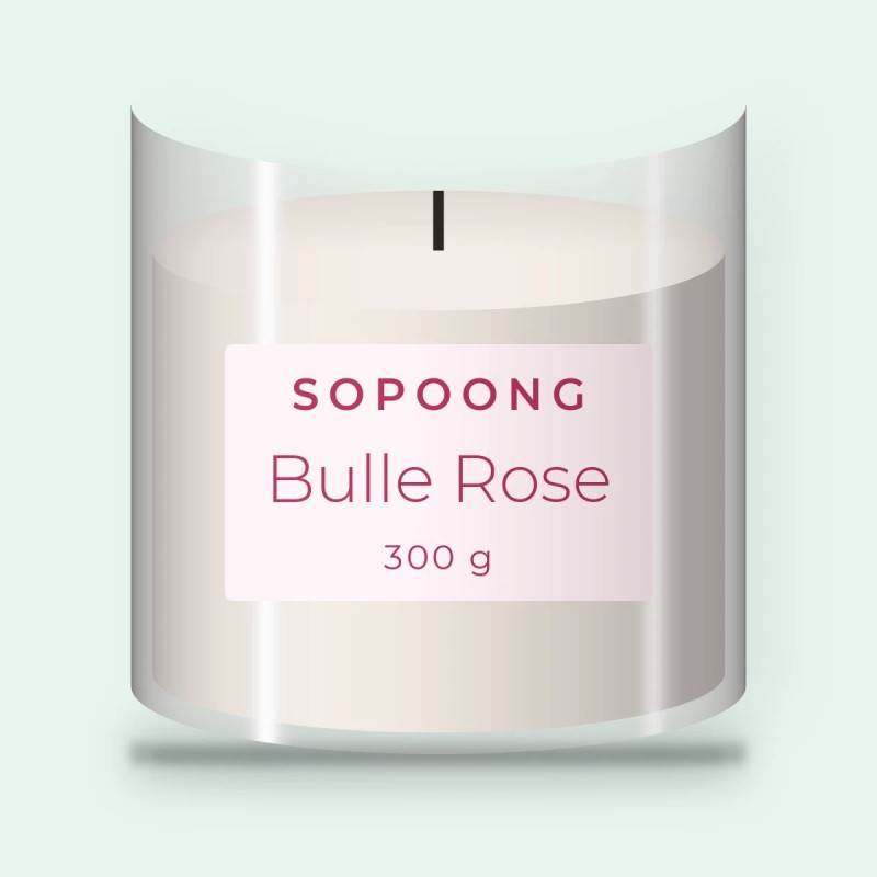 Bougie parfumée Bulle Rose au pamplemousse 300 g | Sopoong