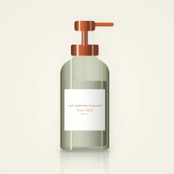 Crème coiffante démêlante Sous-Bois – Les Jardins d'Aulne, flacon-pompe 250 ml