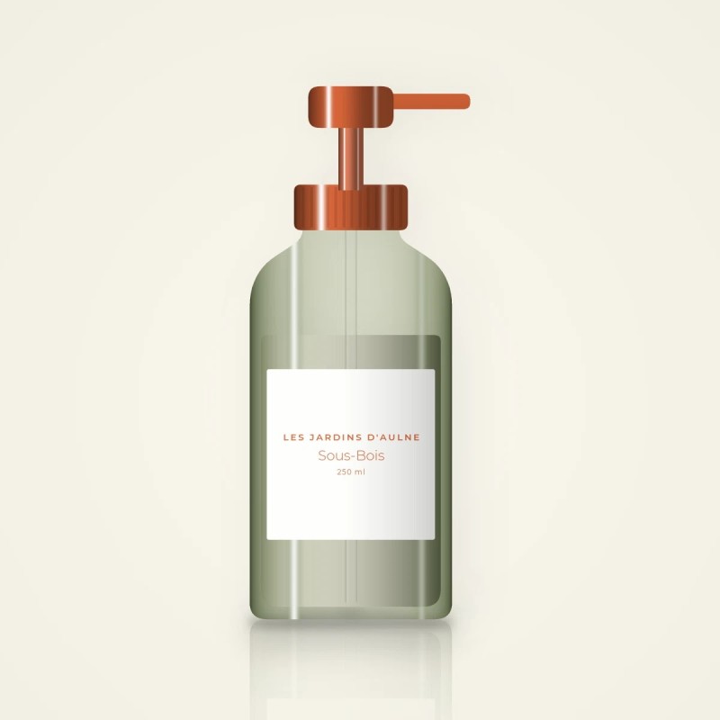 Crème coiffante démêlante Sous-Bois – Les Jardins d'Aulne, flacon-pompe 250 ml