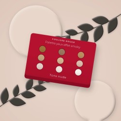 Palette yeux effet smoky à l'huile de raisin – Coulisse Rouge, photo d'ambiance