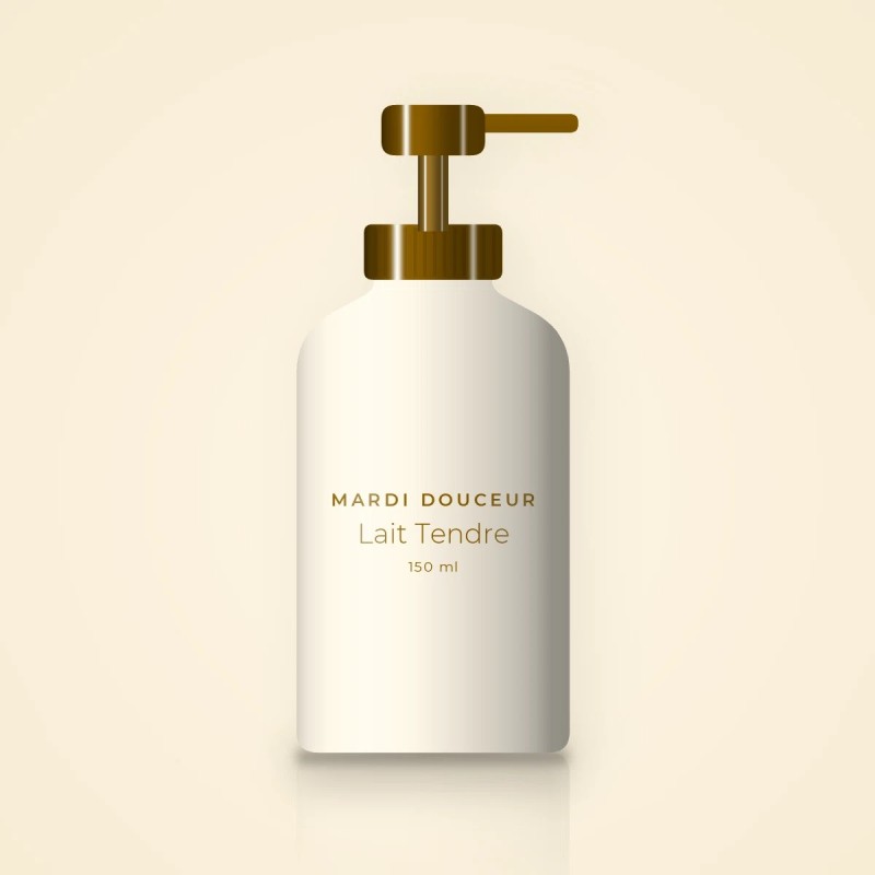 Soin sans rinçage Lait Tendre à l'extrait de thé vert – Mardi Douceur, flacon-pompe 150 ml