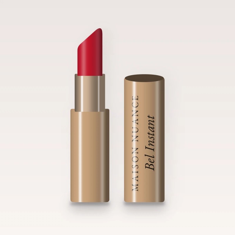 Rouge à lèvres Bel Instant à la fleur de cerisier – Maison Nuance, étui 3,8 g, teinte 14 Rouge classique