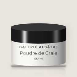 Gommage visage Poudre de Craie à l'extrait de citron – Galerie Albâtre, pot 100 ml