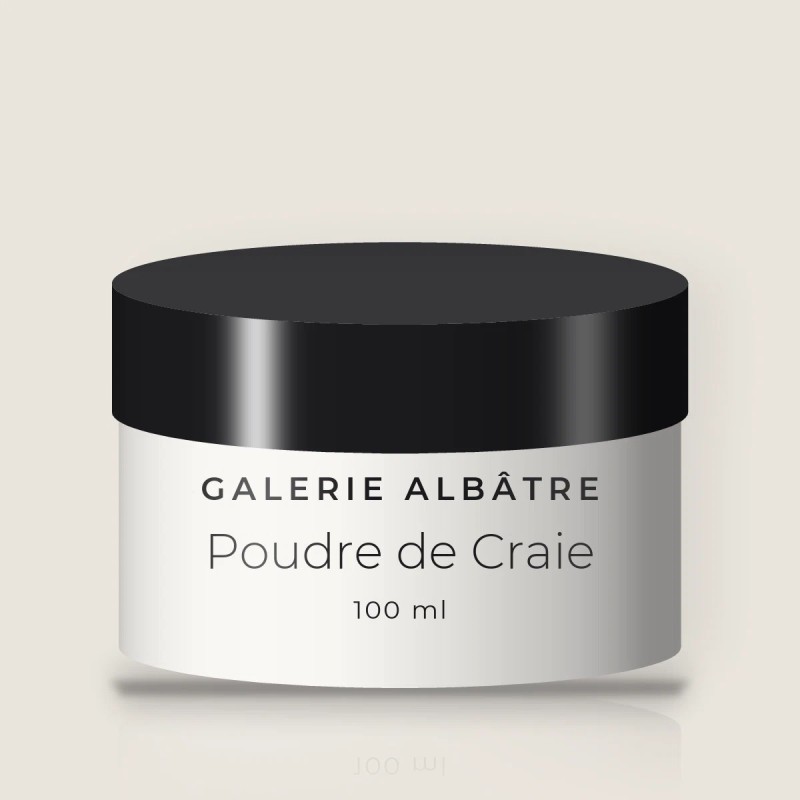 Gommage visage Poudre de Craie à l'extrait de citron – Galerie Albâtre, pot 100 ml