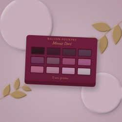 Palette yeux harmonieuse Minuit Doré – Balcon Pourpre, photo d'ambiance