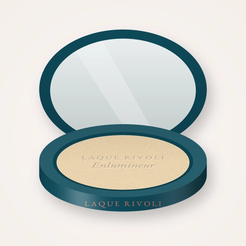 Enlumineur haute pigmentation à l'huile d'abricot – Laque Rivoli, boîtier 4,5 g, teinte Champagne