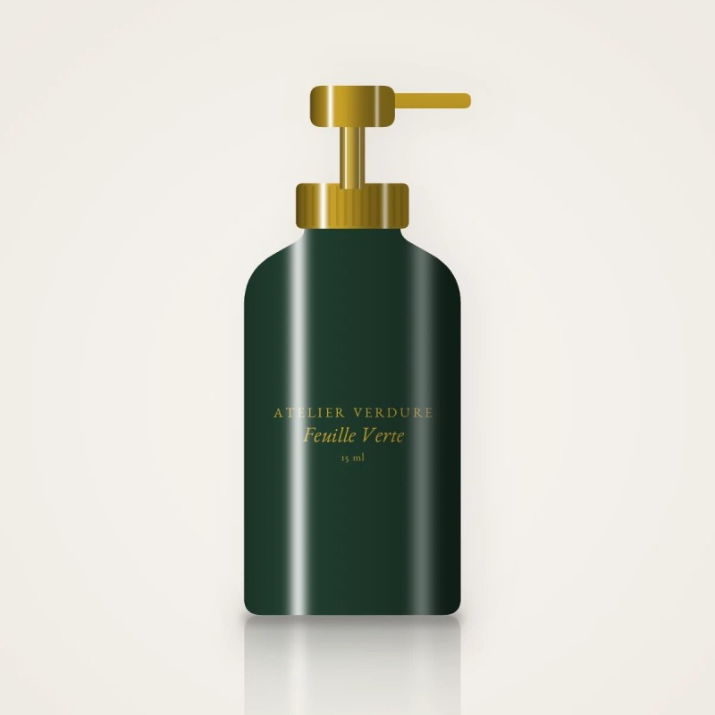 Sérum repulpant Feuille Verte – Atelier Verdure, flacon-pompe 15 ml