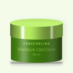 Masque capillaire nourrissant à l'eau de rose – Fraîcheline, pot 150 ml