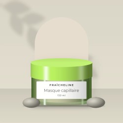 Masque capillaire nourrissant à l'eau de rose – Fraîcheline, photo d'ambiance
