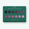 Palette yeux harmonieuse à l'huile d'argan – Sanbit, 4 × 1,2 g, teinte Tons prune