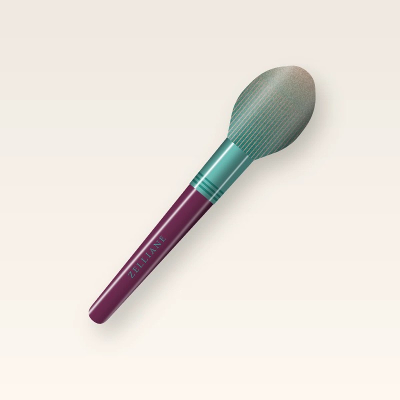Brosse de soin Médina Bleue – Zelliane, vue de face