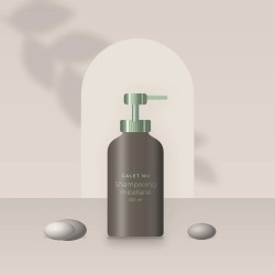 Shampooing micellaire au lait d'avoine – Galet Nu, photo d'ambiance