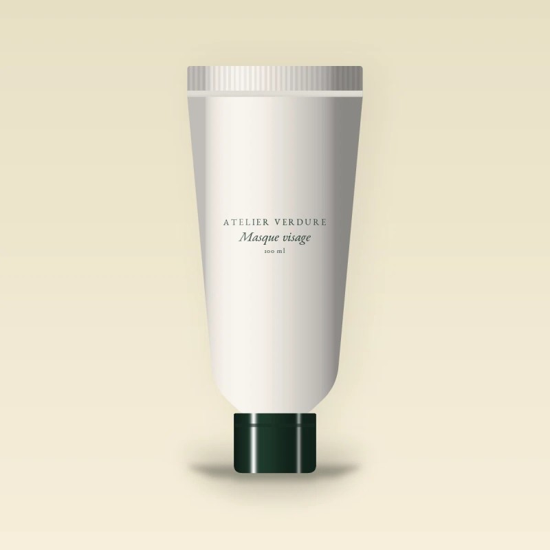 Masque visage peaux sensibles à l'extrait de thé vert – Atelier Verdure, tube 100 ml