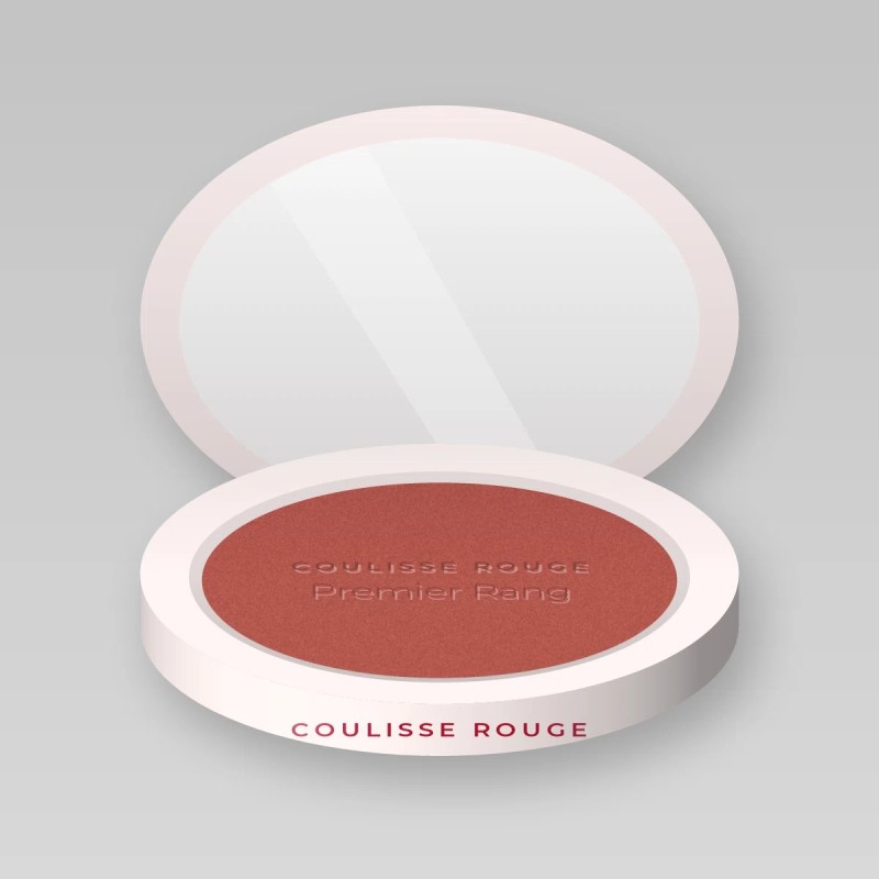 Blush Premier Rang résistant à l'eau – Coulisse Rouge, boîtier 4 g, teinte 14 Rose brique