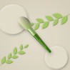 Brosse brushing Agrume Pop en bois de tilleul – Fraîcheline, photo d'ambiance