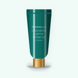Coloration crème brillance aux céramides – Tendrelle, tube, teinte 4 Châtain