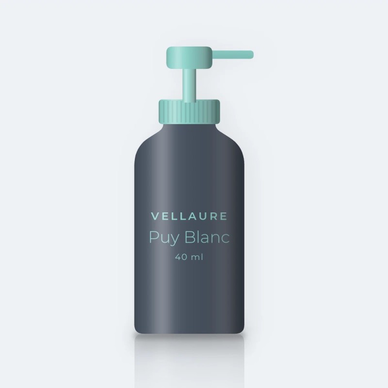Puy Blanc crème hydratante peaux sèches – Vellaure, flacon-pompe 40 ml