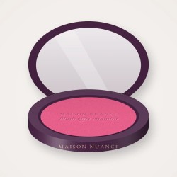 Blush effet vitaminé à l'extrait de rose – Maison Nuance, boîtier 4 g, teinte 06 Rose vif
