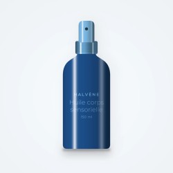 Huile corps sensorielle à la bourrache – Halvène, flacon spray 150 ml
