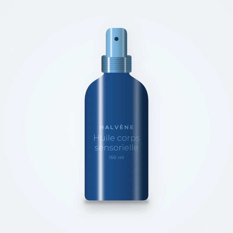 Huile corps sensorielle à la bourrache – Halvène, flacon spray 150 ml