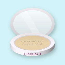 Enlumineur Aplat Mat à l'huile de jojoba – Chromalie, boîtier 4,5 g, teinte Champagne