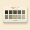 Palette yeux Colline Rouge saisonnière – Terre d'Ocrelle, 12 × 1 g, teinte Tons kaki