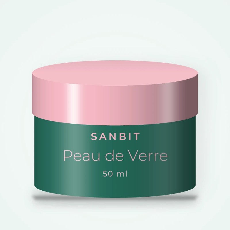 Soin anti-âge Peau de Verre à la niacinamide – Sanbit, pot 50 ml