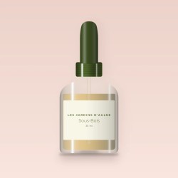 Huile capillaire soyeuse Sous-Bois – Les Jardins d'Aulne, flacon compte-gouttes 30 ml