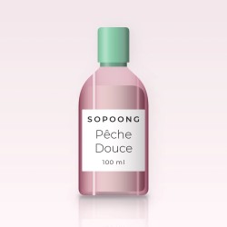 Lait solaire Pêche Douce fluide SPF 30 – Sopoong, flacon 100 ml