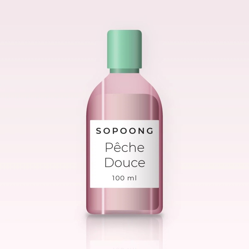 Lait solaire Pêche Douce fluide SPF 30 – Sopoong, flacon 100 ml