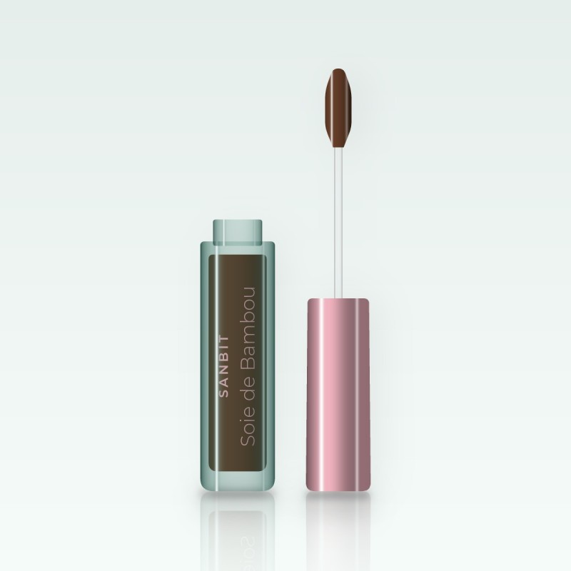 Correcteur Soie de Bambou invisible – Sanbit, flacon applicateur 8 ml, teinte 13 Cacao