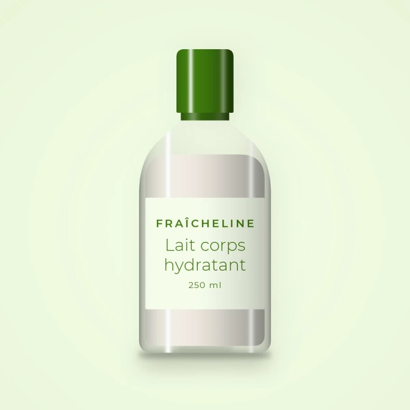 Lait corps hydratant au beurre de cacao – Fraîcheline, flacon 250 ml
