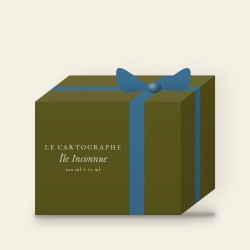 Coffret Île Inconnue à la rose de Damas – Le Cartographe, 100 ml + 75 ml