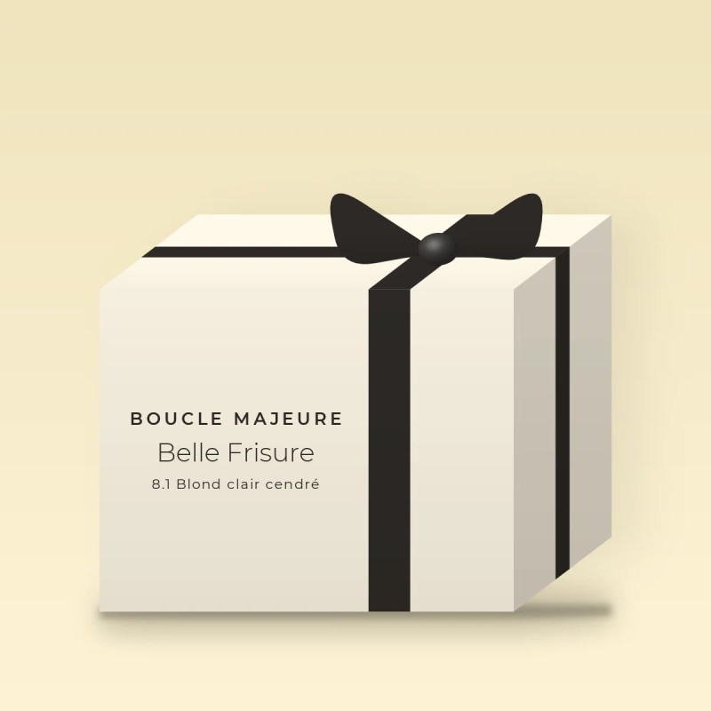 Coloration Belle Frisure à la provitamine B5 – Boucle Majeure, coffret, teinte 8.1 Blond clair cendré