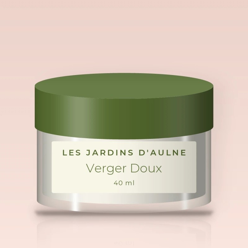 Verger Doux crème hydratante onctueuse – Les Jardins d'Aulne, pot 40 ml