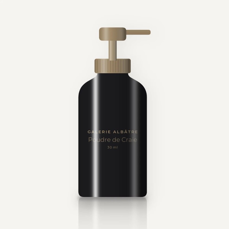 Poudre de Craie soin anti-âge illuminateur – Galerie Albâtre, flacon-pompe 30 ml