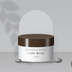Masque capillaire hydratation intense Veillée Boréale – Mélèze & Givre, photo d'ambiance