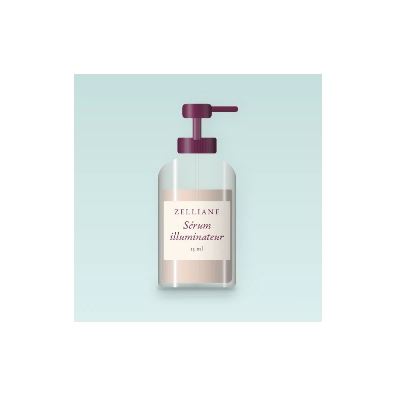 Sérum illuminateur à l'alpha-arbutine – Zelliane, flacon-pompe 15 ml