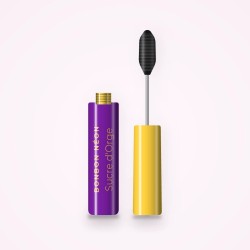 Mascara Sucre d'Orge résistant à l'eau – Bonbon Néon, flacon et brosse 8 ml, teinte Noir