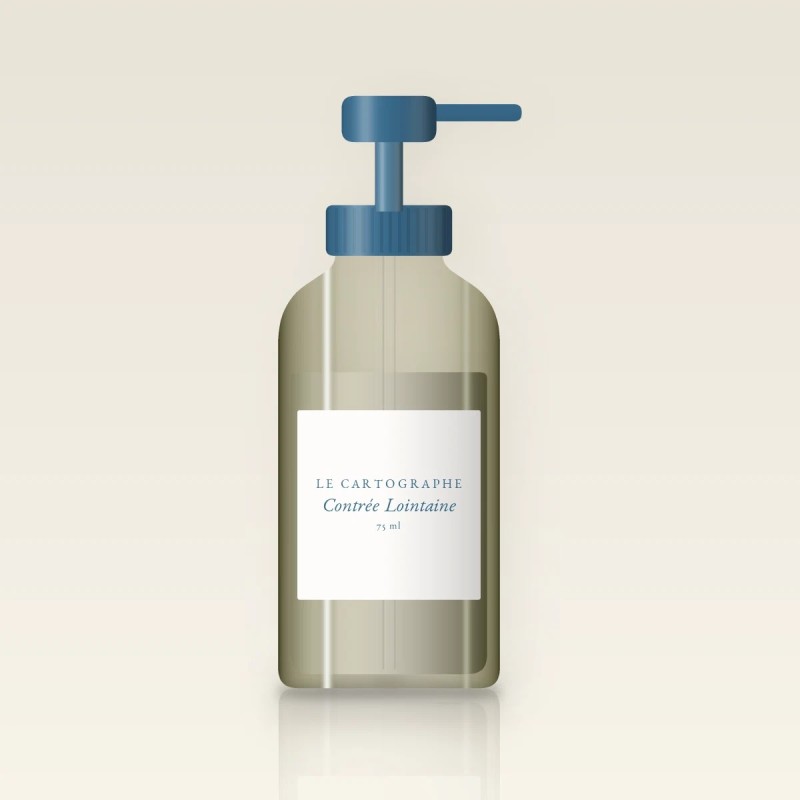 Baume après-rasage Contrée Lointaine adoucissant – Le Cartographe, flacon-pompe 75 ml