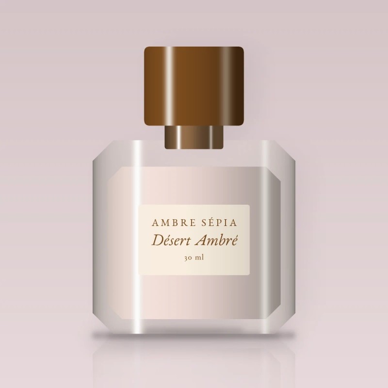 Parfum Désert Ambré sophistiqué au citron de Sicile – Ambre Sépia, flacon 30 ml