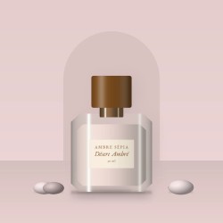 Parfum Désert Ambré sophistiqué au citron de Sicile – Ambre Sépia, photo d'ambiance