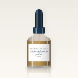 Huile capillaire de finition à la noisette – Pettine di Seta, flacon compte-gouttes 50 ml